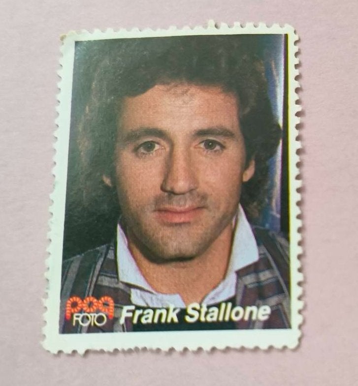 Popfoto zegel Frank Stallone, Ophalen of Verzenden, Nieuw, Foto of Kaart