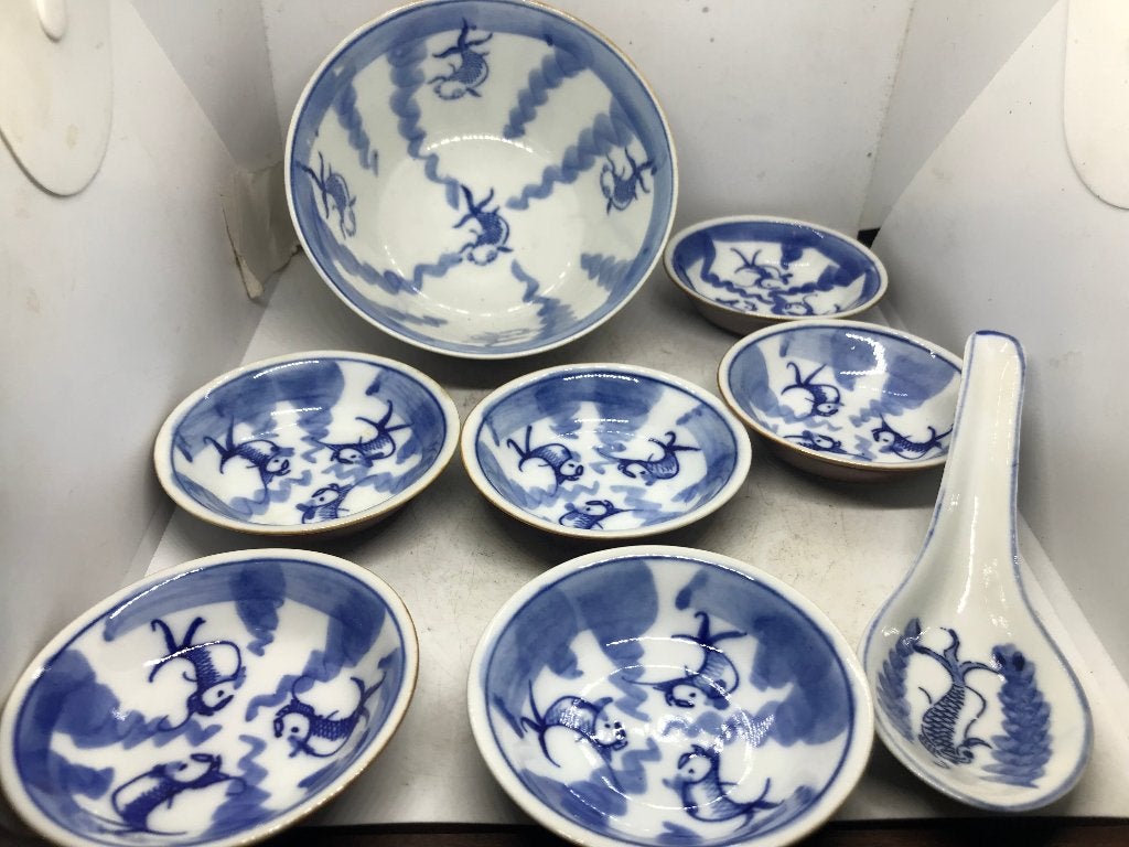 chinees porselein batavia  capucijner ware garnaal decor, Antiek en Kunst, Ophalen of Verzenden