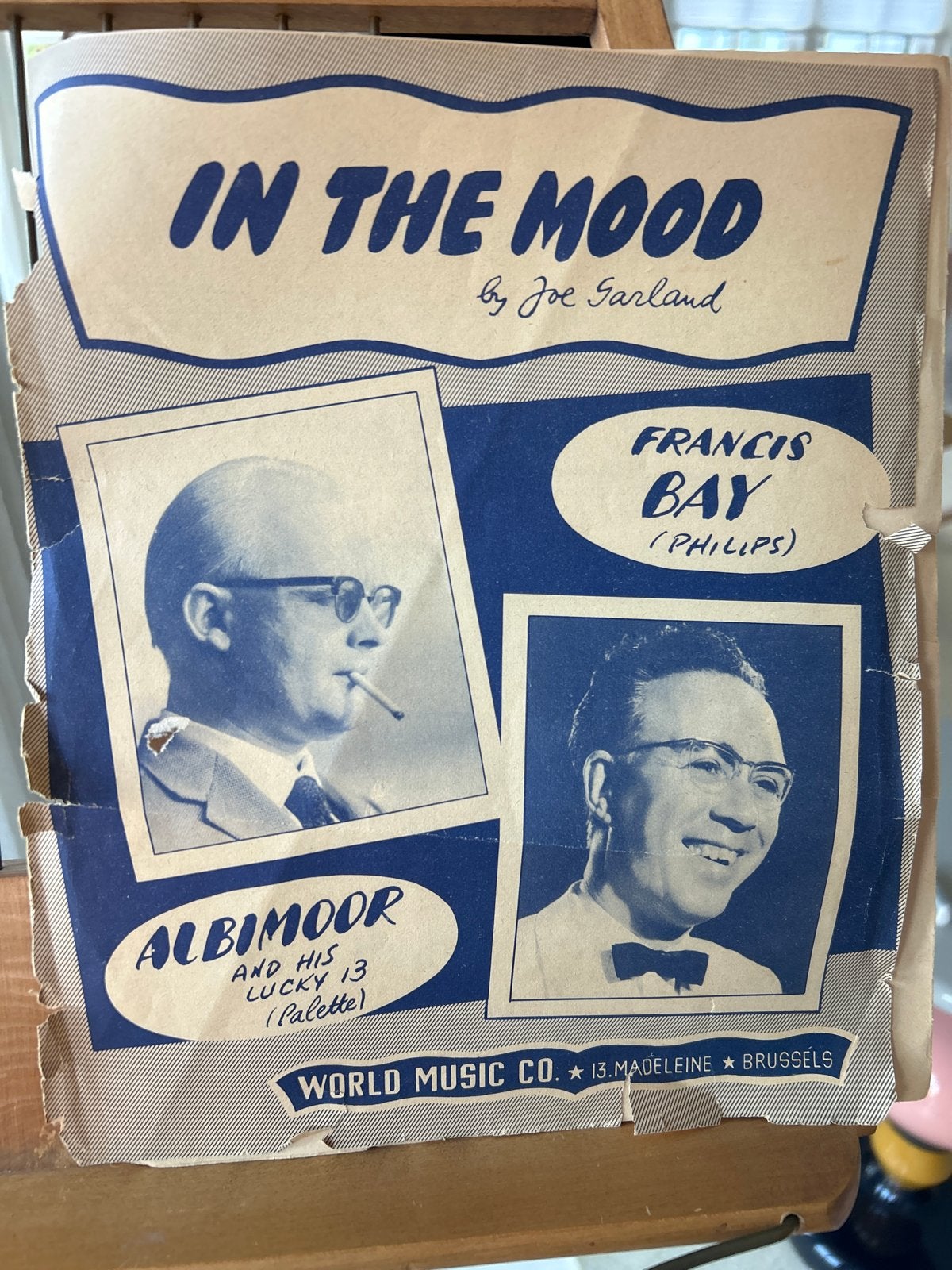 Vintage bladmuziek 'In The Mood' - Joe Garland, Muziek en Instrumenten, Gebruikt, Overige soorten, Ophalen of Verzenden, Jazz