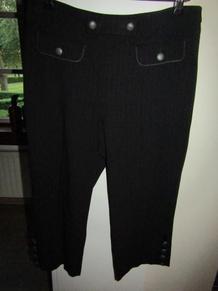 F529 van Avendonck mt 40-42 nieuw broek zwart streepje, Maat 38/40 (M), Verzenden, Van Avendonck, Zwart