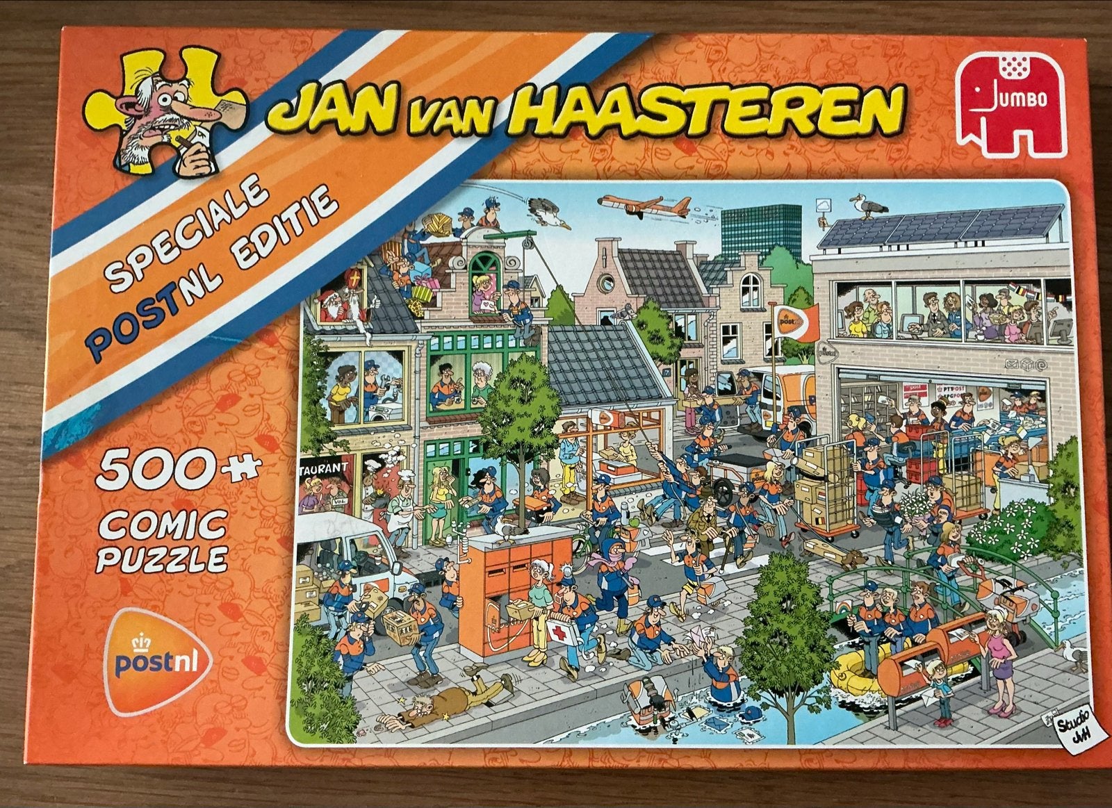 Jan van Haasteren Speciale PostNL Editie 500+ stukjes, Ophalen of Verzenden, 500 t/m 1500 stukjes, Zo goed als nieuw, Legpuzzel