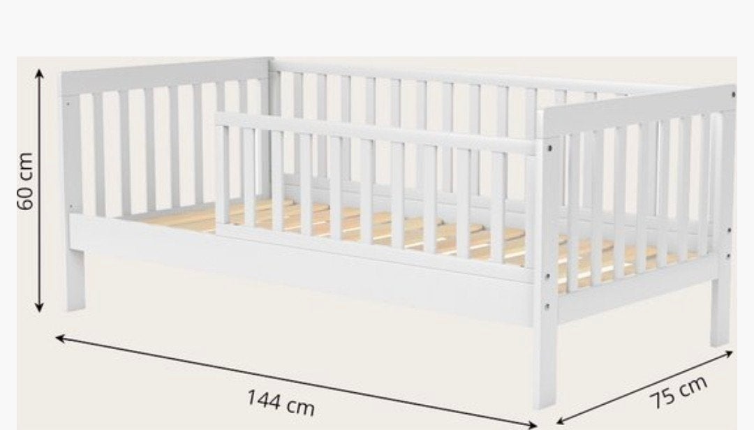 Petit Amelie peuterbed 140  70 met matras hypo aller, Kinderen en Baby's, Gebruikt, 70 tot 85 cm, 140 tot 160 cm, Ophalen