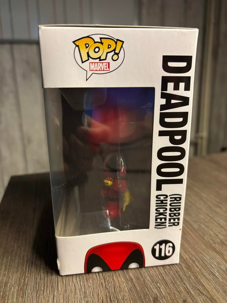Funko Pop! Marvel Deadpool Rubber Chicken #116, Ophalen of Verzenden, Zo goed als nieuw