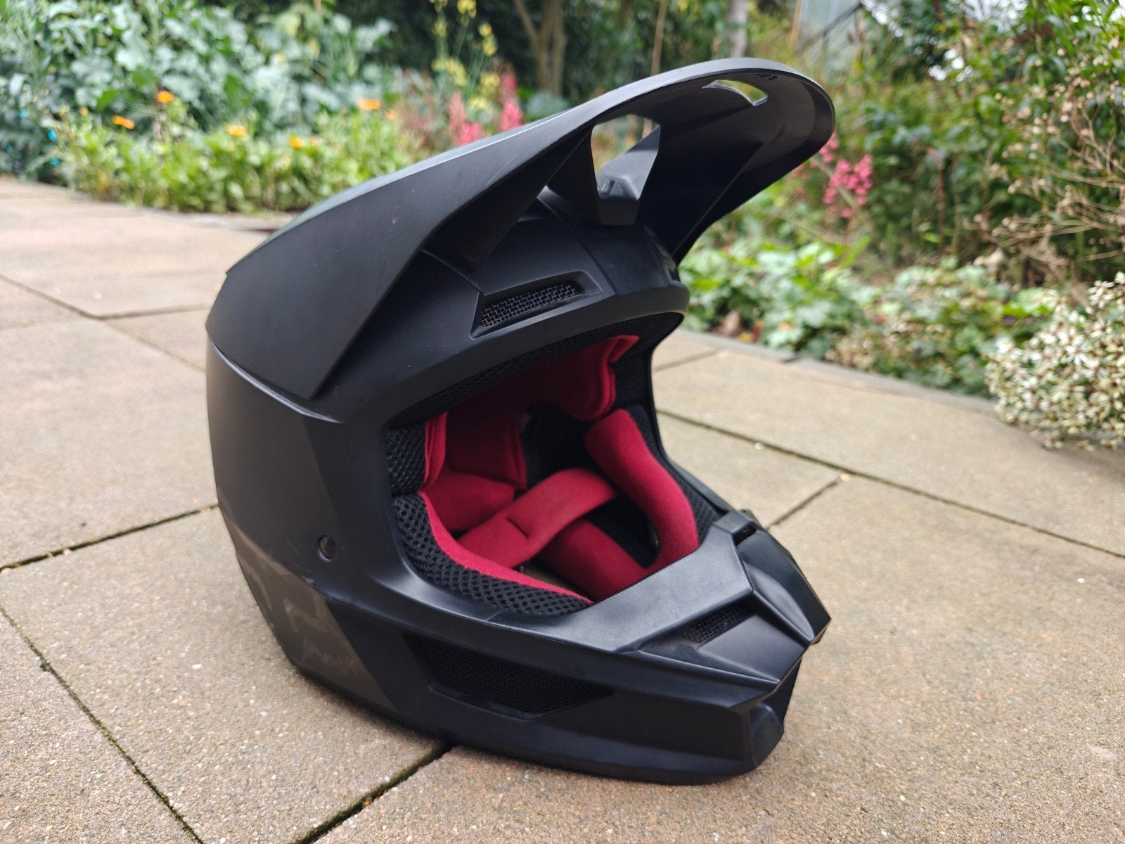 Fox V1 MVRS - helm full face - Maat S - Zwart, Overige merken, Ophalen of Verzenden, S, Tweedehands