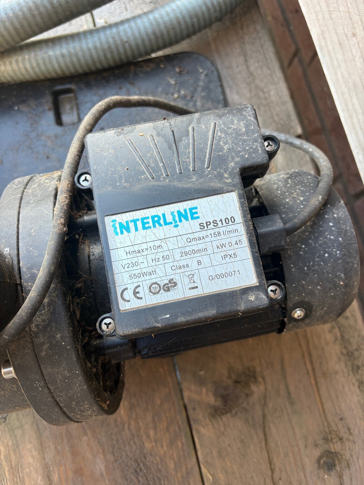 Interline SPS100 Zwembadpomp / vijverpomp met zandfilter, Ophalen, Gebruikt, Zwembadpomp