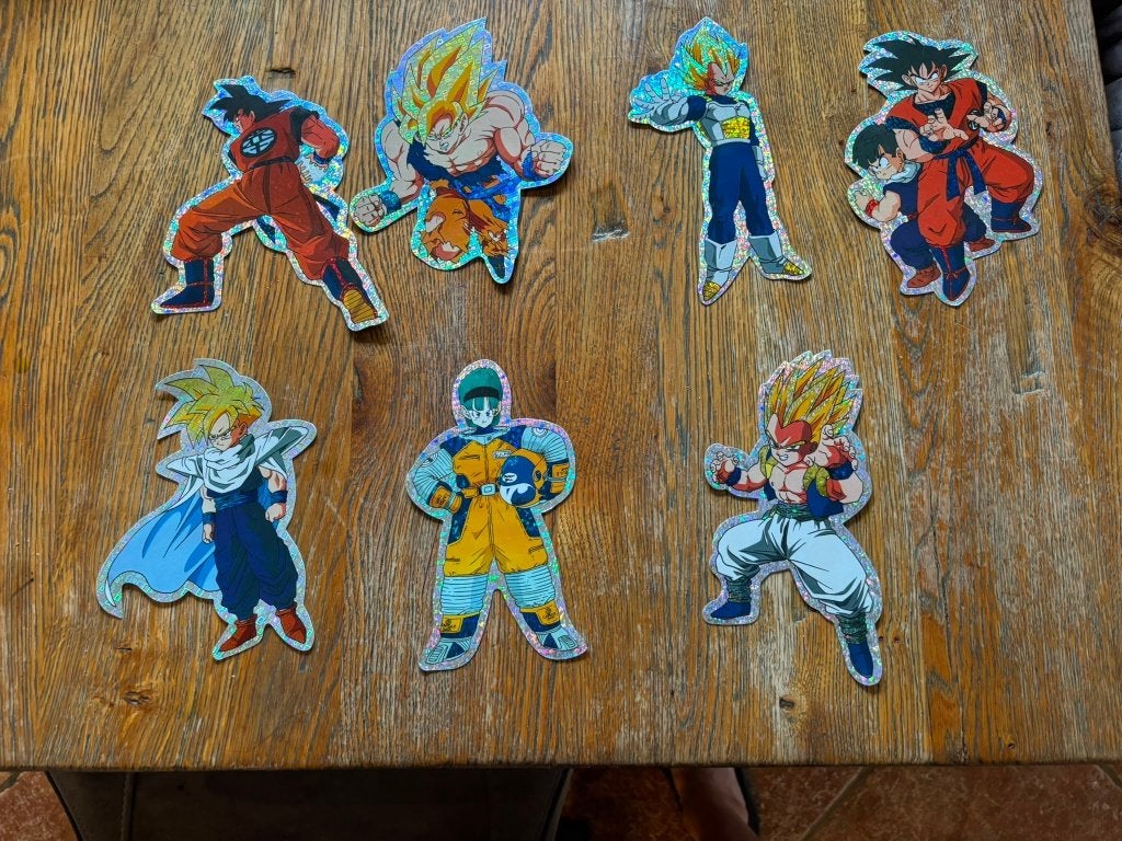 Dragon Ball Z, stickers, Ophalen of Verzenden, Zo goed als nieuw, Strip of Tekenfilm
