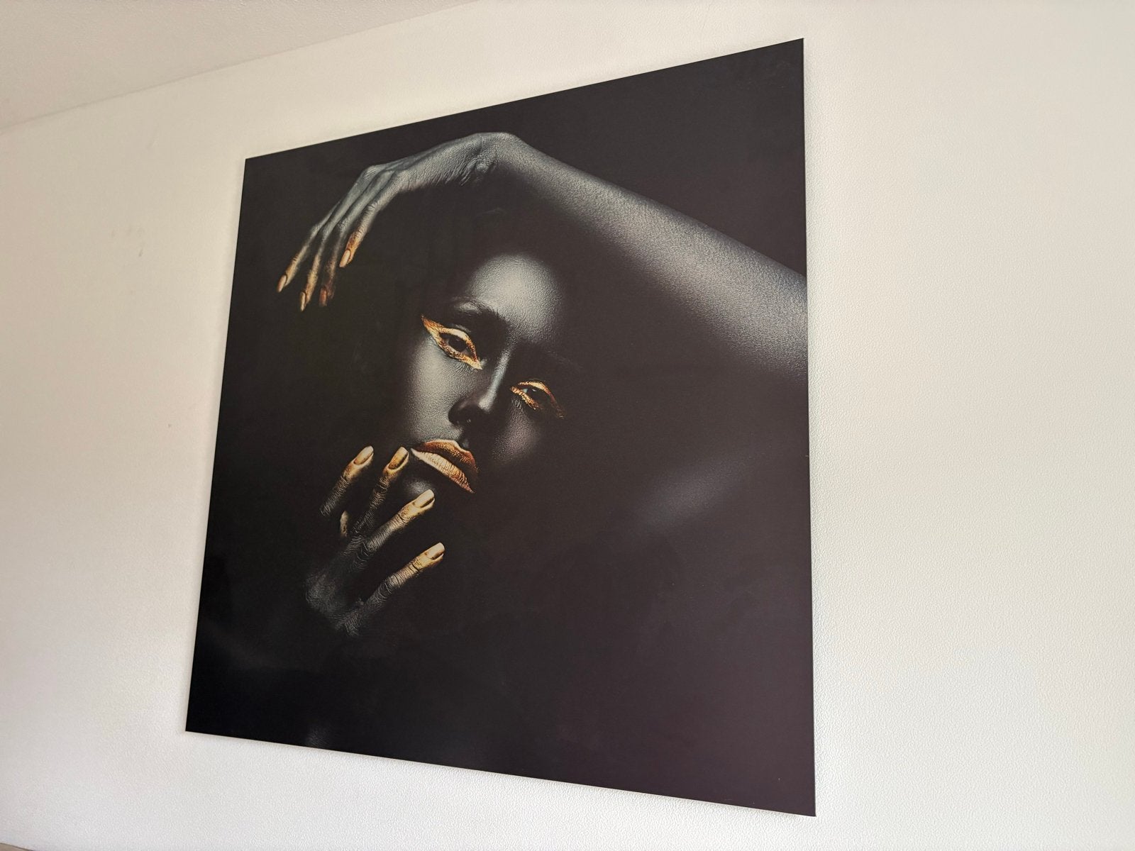 Wanddecoratie Hoogenboezem Den Bosch - Vrouw met goud, Huis en Inrichting, Woonaccessoires | Wanddecoraties, Ophalen, Zwart, Zo goed als nieuw