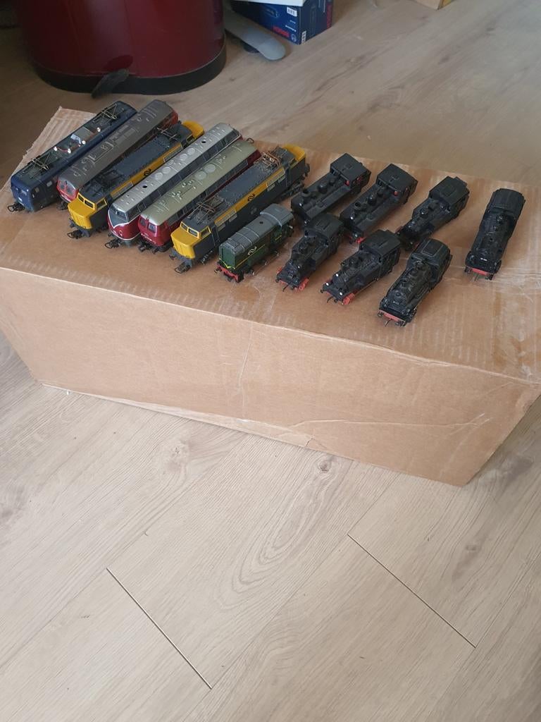 Marklin lima roco treinen, Hobby en Vrije tijd, Wisselstroom, Gebruikt, Locomotief, Ophalen of Verzenden