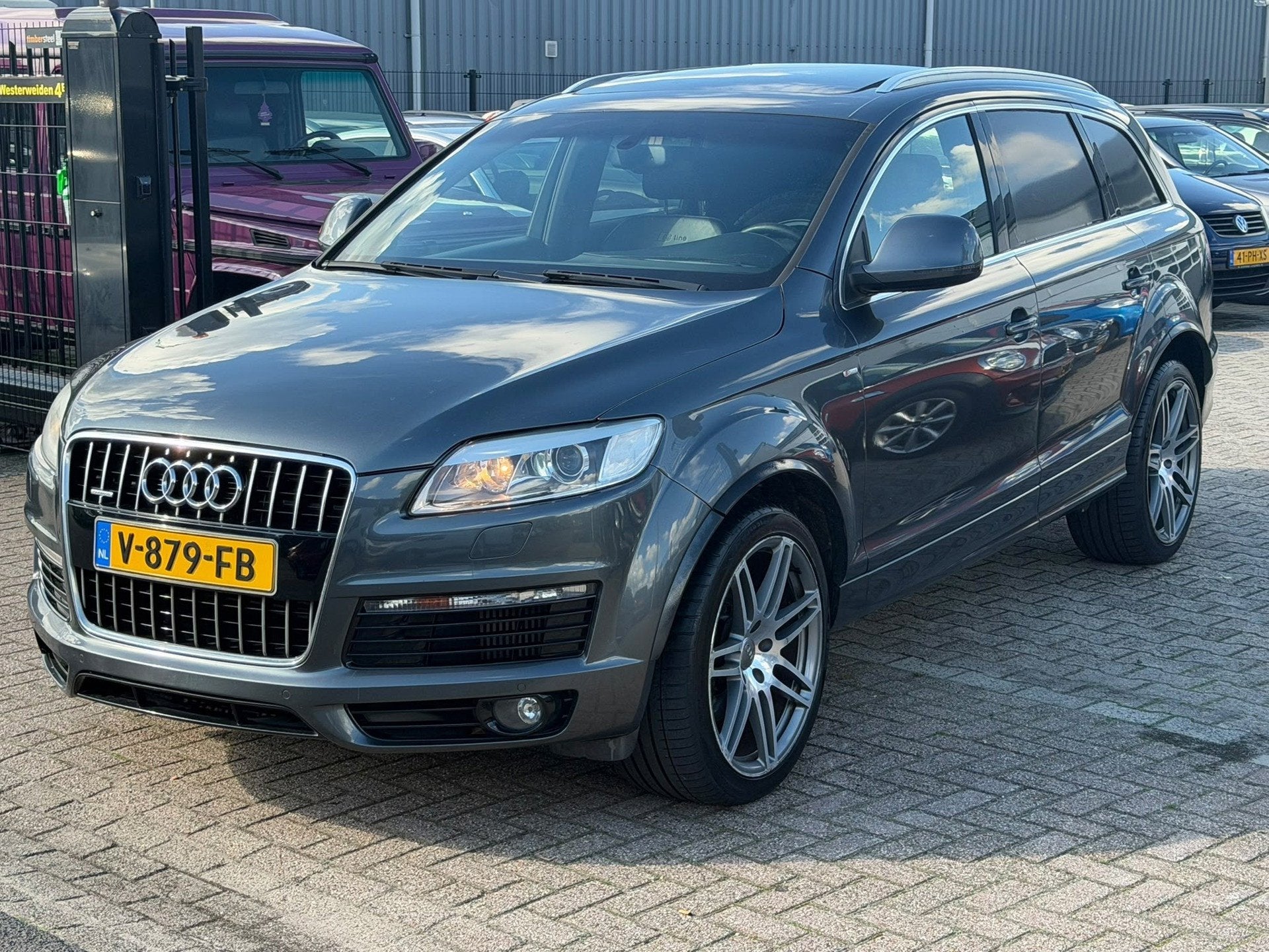 Audi Q7 4.2 TDI Quattro S-line Pano Grijs Kenteken Bedrijsau, Auto's, Overige merken, Euro 5, Gebruikt, 8 cilinders