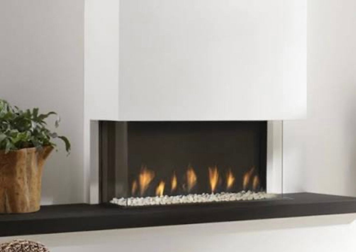Gas openhaard element 4 bidore, Ophalen, Zo goed als nieuw, Inbouwhaard, Houthaard