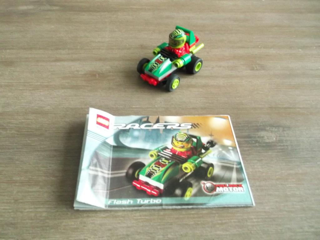 lego racers 4590 flash turbo (2002), Ophalen of Verzenden, Gebruikt, Complete set, Lego