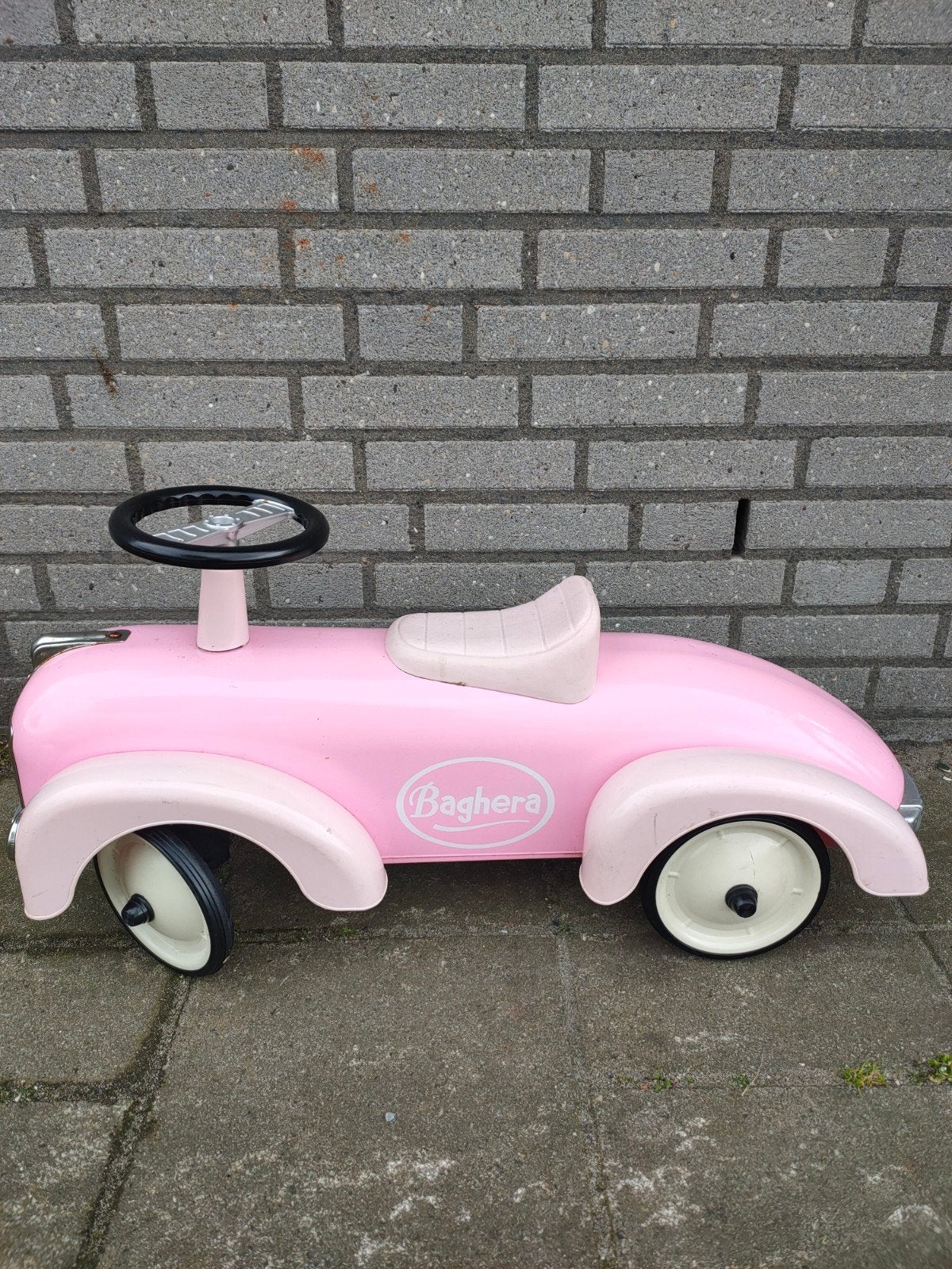 Baghera Pink Speedster loop auto, Ophalen, Zo goed als nieuw, Loopvoertuig