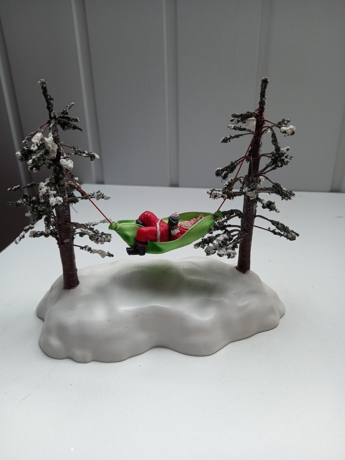 kerst dorp lemax swinging santa bieden, Diversen, Ophalen of Verzenden