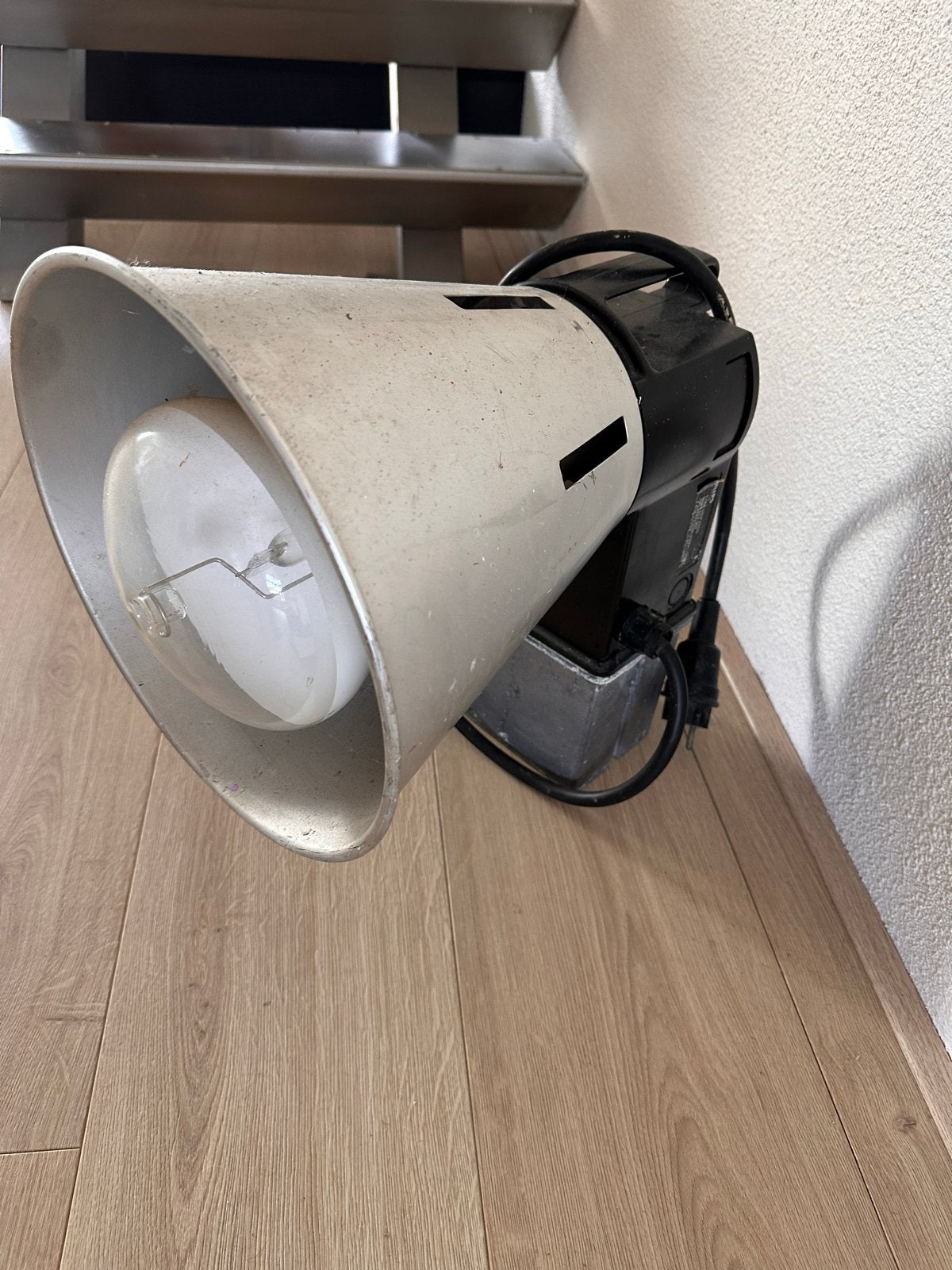 Industriële Philips HDK lamp - Vintage design, Ophalen, Gebruikt