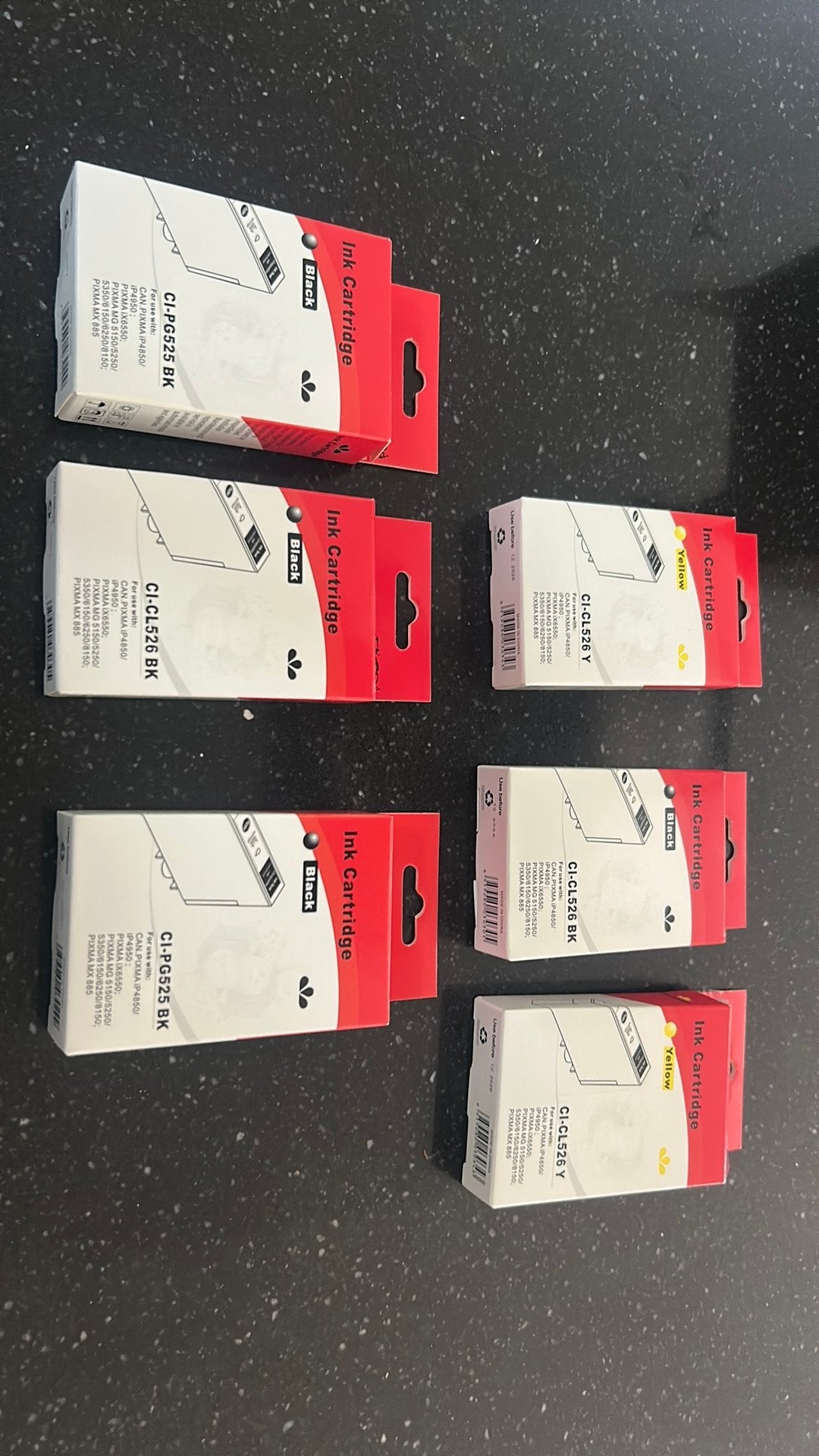Inktcartridges 6 stuks, Ophalen, Nieuw