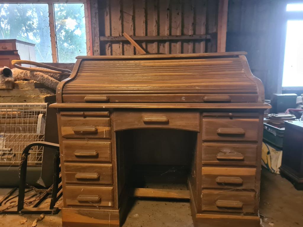 Eiken houten secretaire / bureau, Huis en Inrichting, Ophalen, Gebruikt
