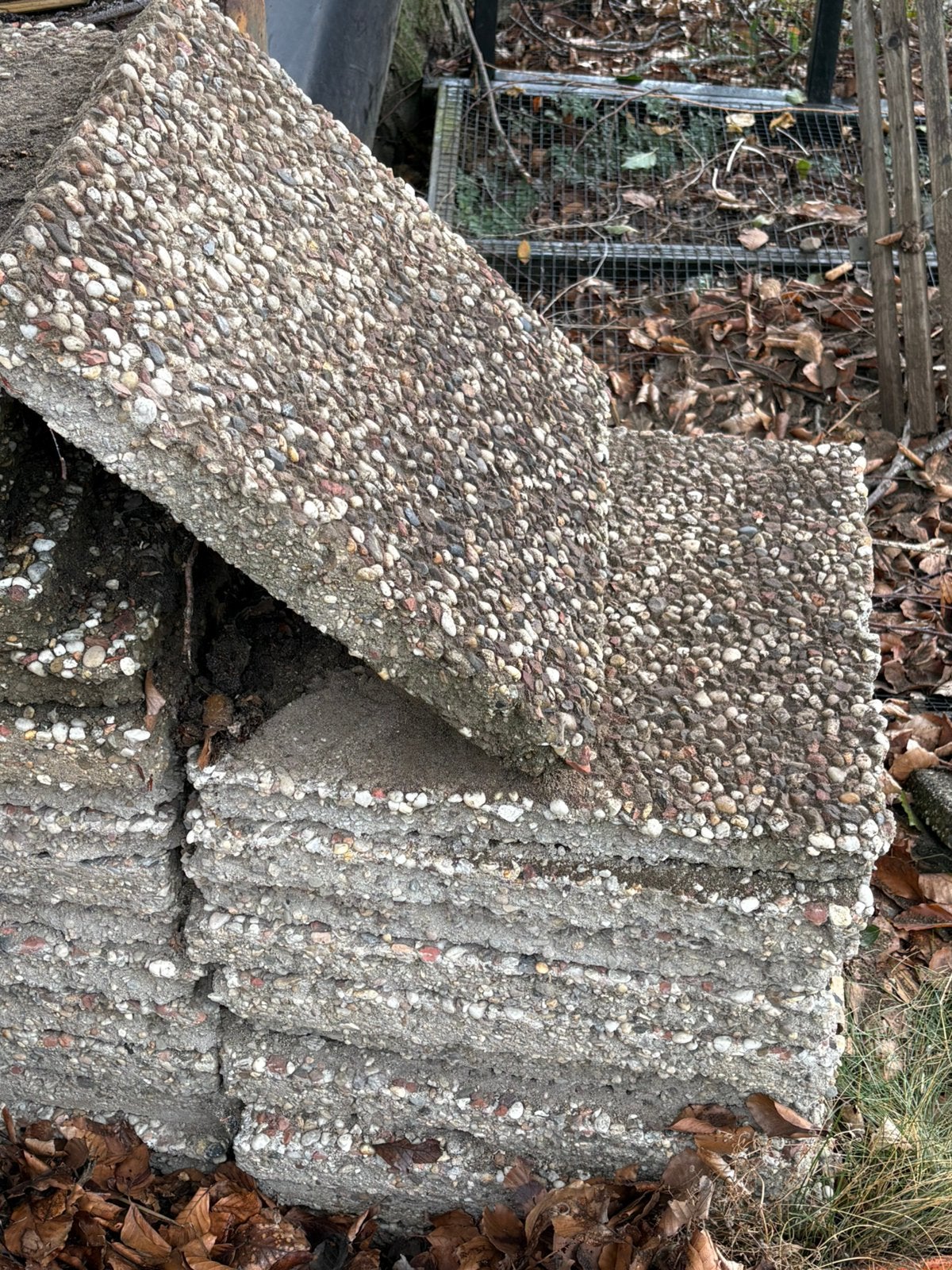 Grindtegel, Tuin en Terras, Ophalen, Zo goed als nieuw, Beton, Terrastegels