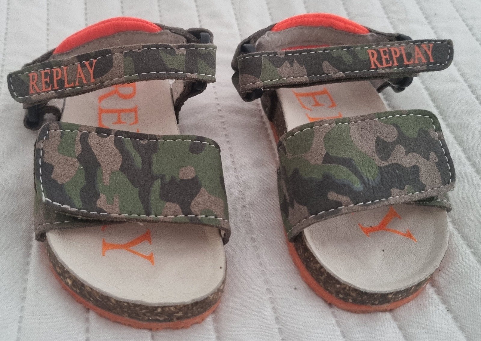 Replay sandalen klittenband maat 22 leger groen schoenen, Schoentjes, Replay, Nieuw, Ophalen of Verzenden