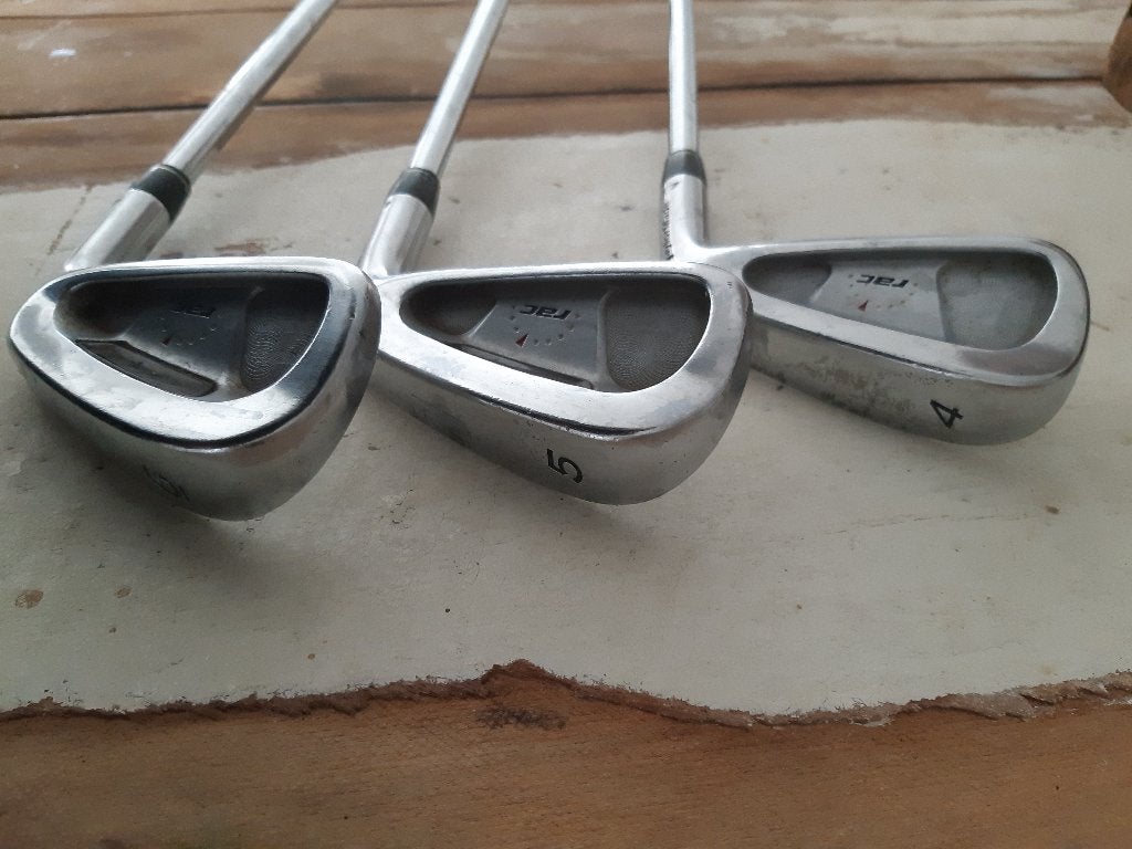 TaylorMade RAC lt ijzers 4 5 & 6. Steel shaft en goede grips, Ophalen of Verzenden, Gebruikt, Set