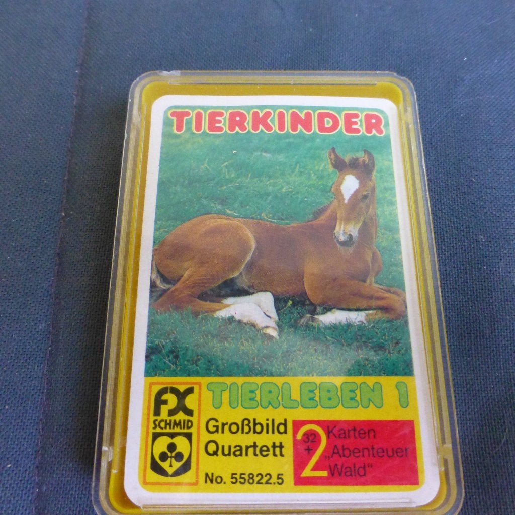 Kwartet Dierleben en Tierkinderen, Verzamelen, Speelkaarten, Jokers en Kwartetten, Ophalen of Verzenden, Zo goed als nieuw, Kwartet(ten)