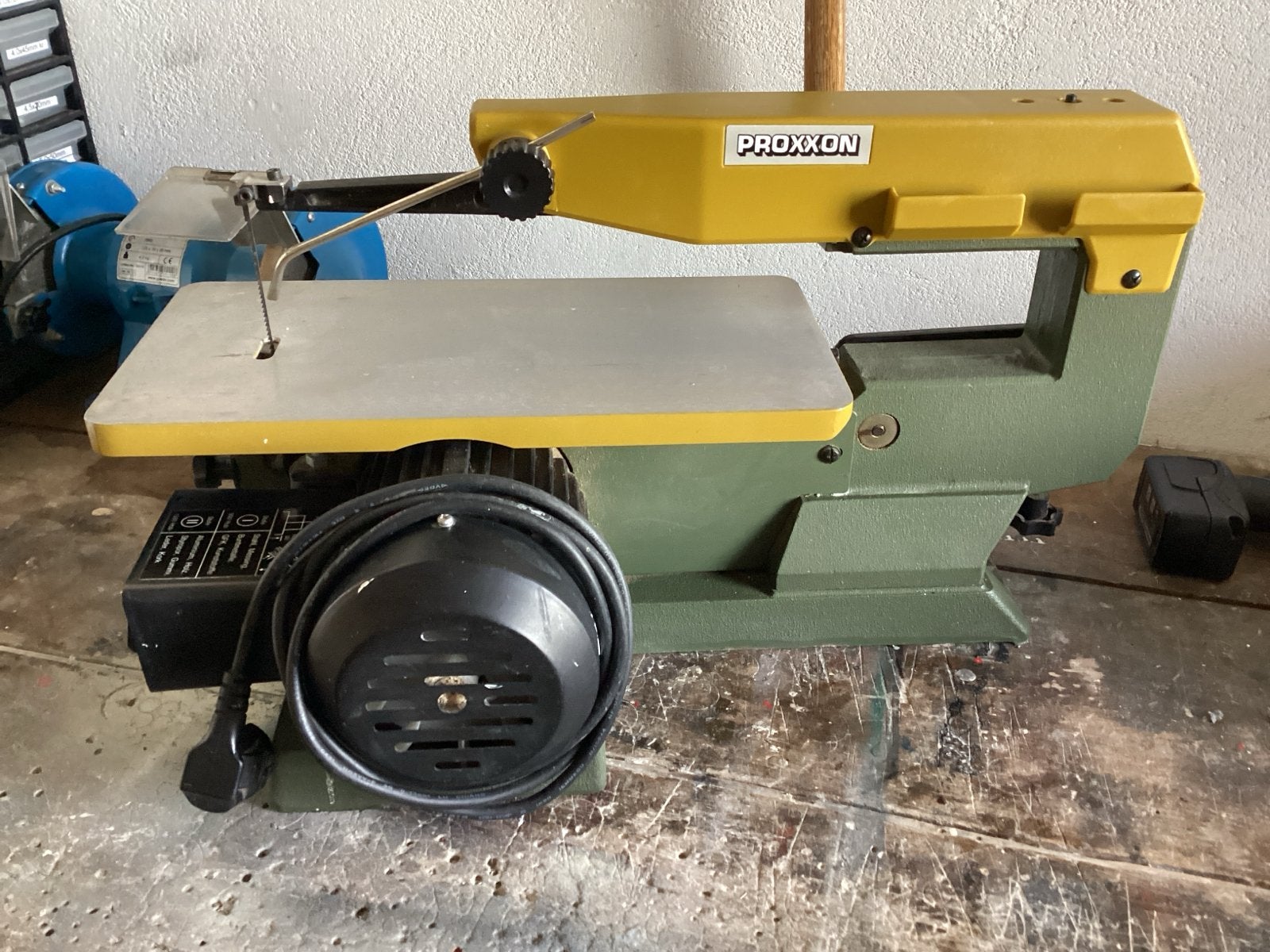 Proxxon DSH Decoupeerzaag met extra zaagbladen, Ophalen, Gebruikt, 30 tot 70 mm, Figuurzaag