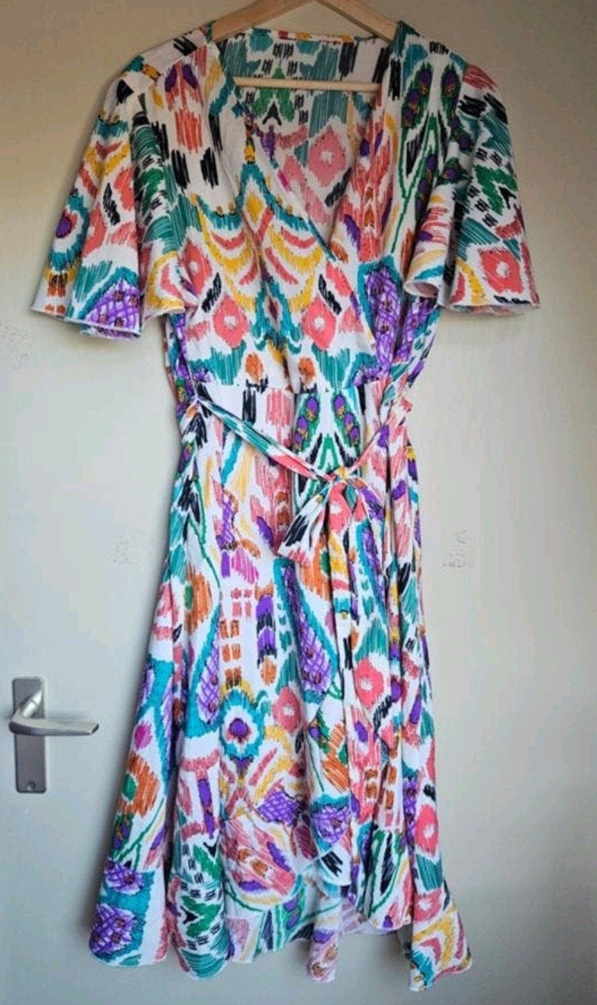 Leuke zomerjurk, Maat 46/48 (XL) of groter, Ophalen of Verzenden, Zo goed als nieuw, Onder de knie