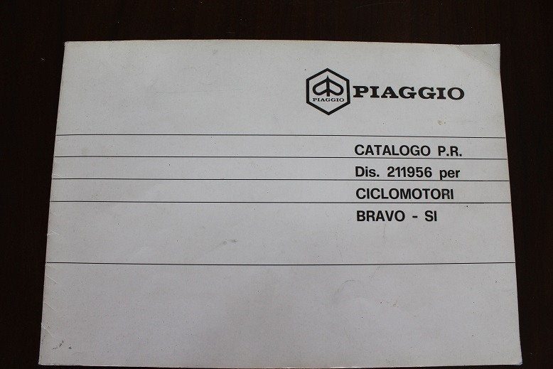 Piaggio Bravo Si EML EVL SIM SIV onderdelen boek, Ophalen of Verzenden, Gebruikt