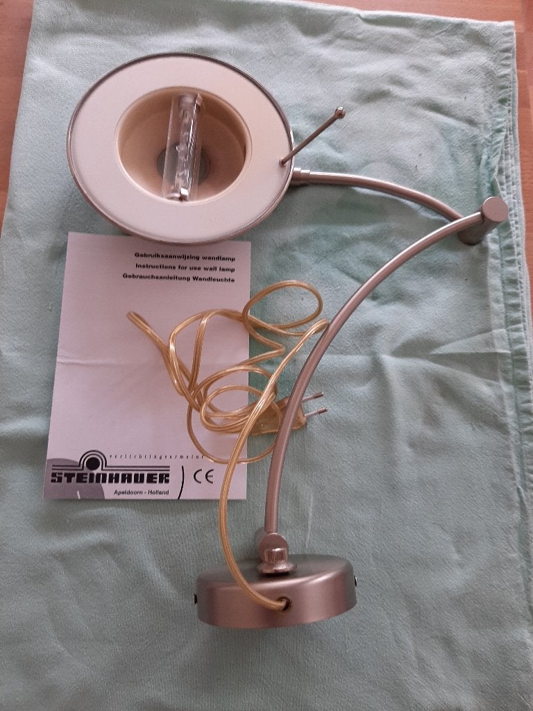 Steinhauer wandlamp 2105ST staalkleur, Dimbaar, Gebruikt, Overige fittingen, Ophalen of Verzenden