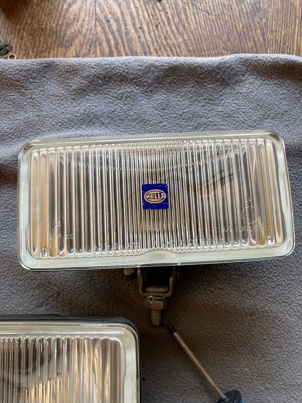 Oldtimer 2 Hella witte mistlampen type 550, Ophalen of Verzenden, Gebruikt