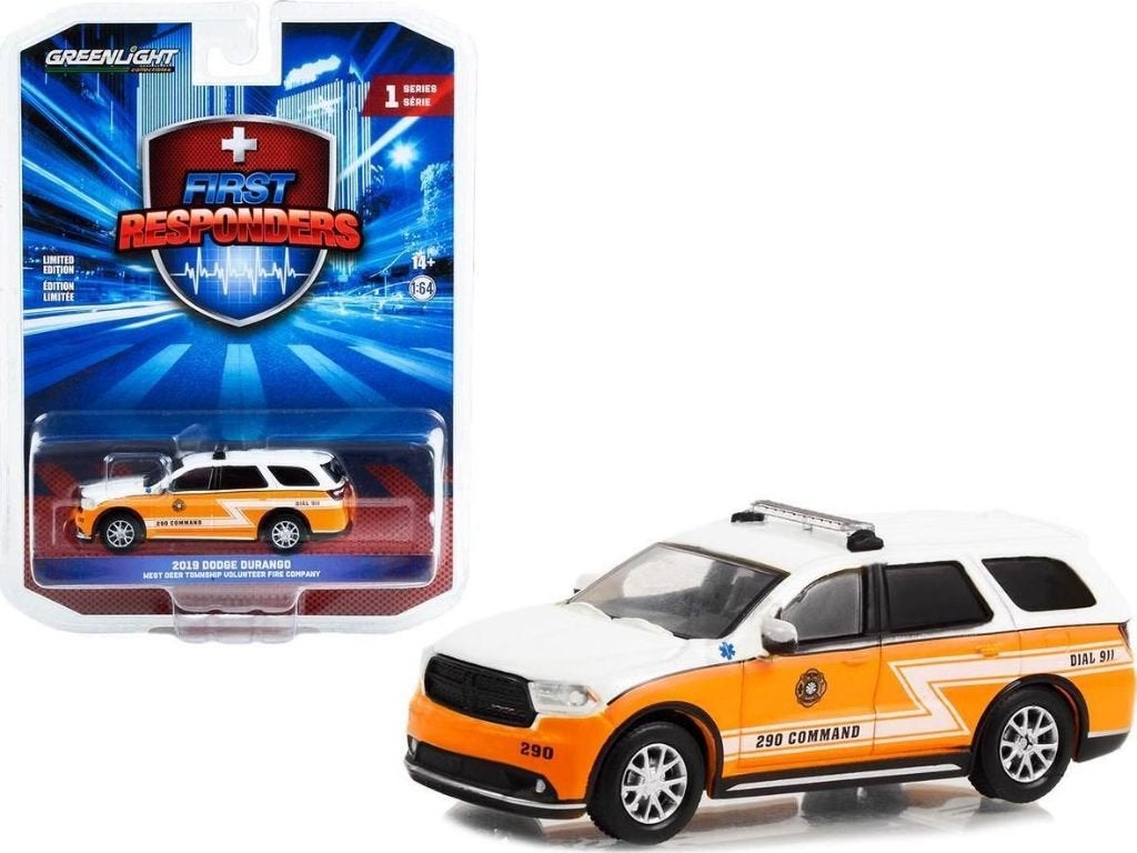 2019 Dodge Durango van Greenlight 1/64 Fire Company, Ophalen of Verzenden, Nieuw, Auto