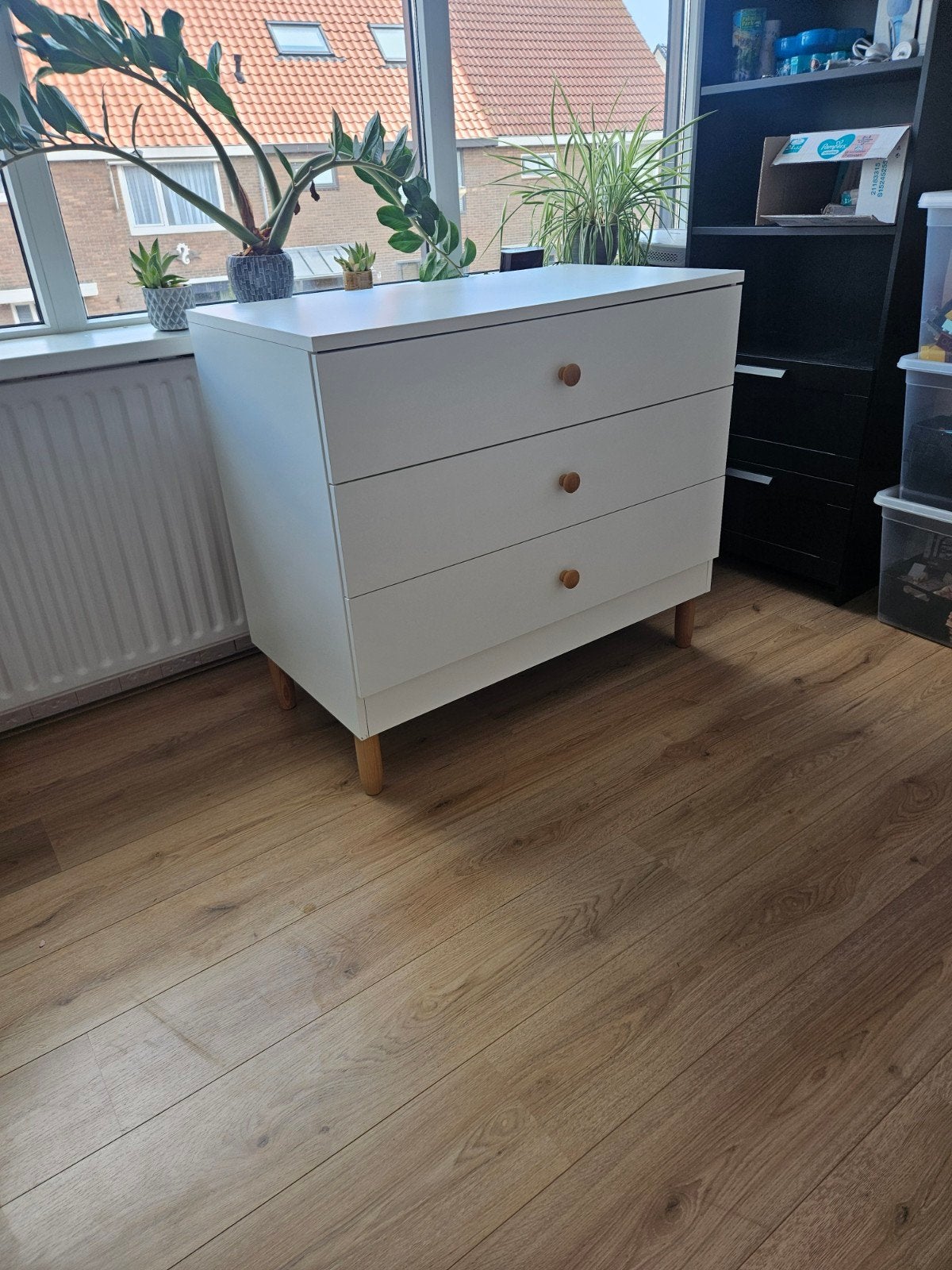 Petit Ameli ladekast met 3 laden - wit, Ophalen, Gebruikt, Modern, Scandinavisch, 50 tot 100 cm
