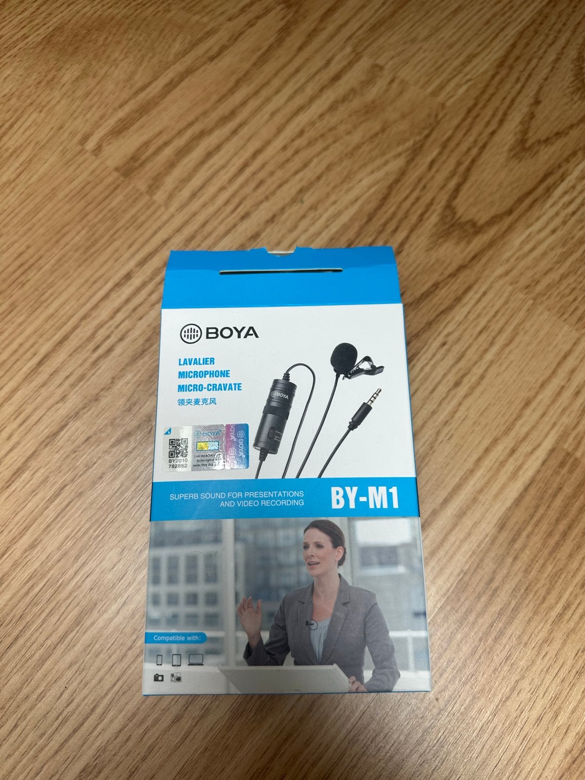 BOYA BY-M1 Lavalier Microfoon voor Smartphones/DSLR, Ophalen of Verzenden, Nieuw, Instrumentmicrofoon
