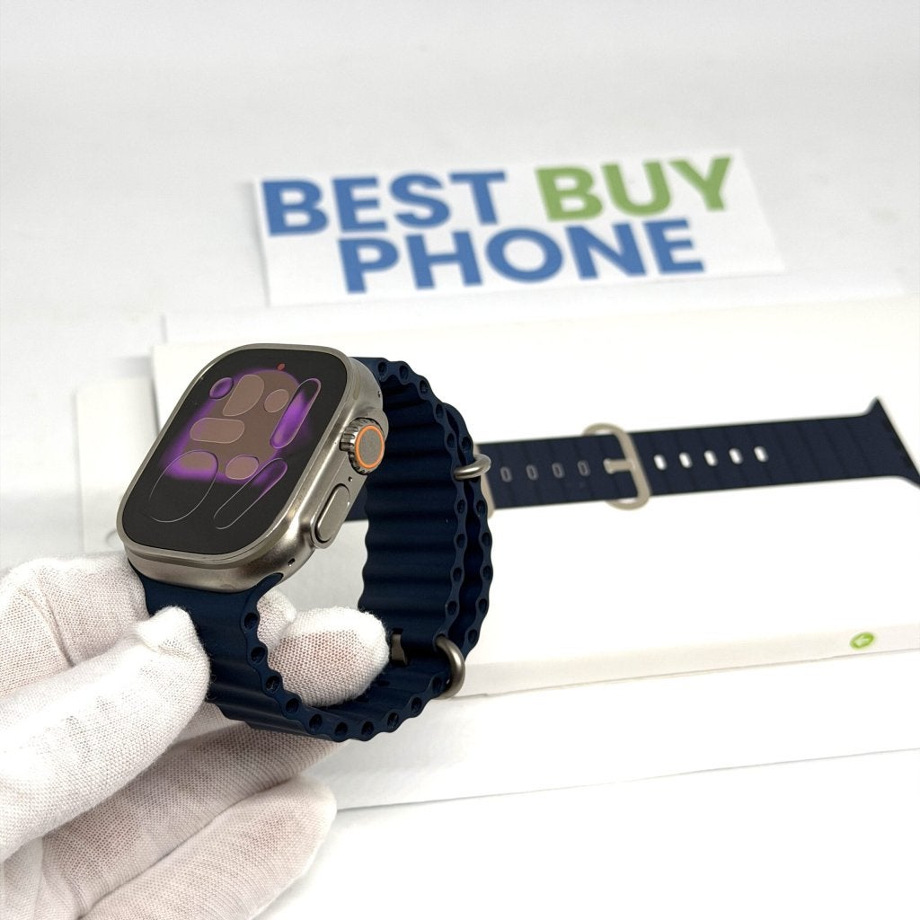 Apple Watch Ultra 2 grijs /oceaan band /88% batt /garantie, Apple, Zo goed als nieuw, Support@apple.com, Apple Park Way, Cupertino, California