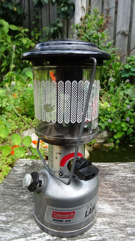 Coleman benzine stormlantaarn, Ophalen of Verzenden, Gebruikt