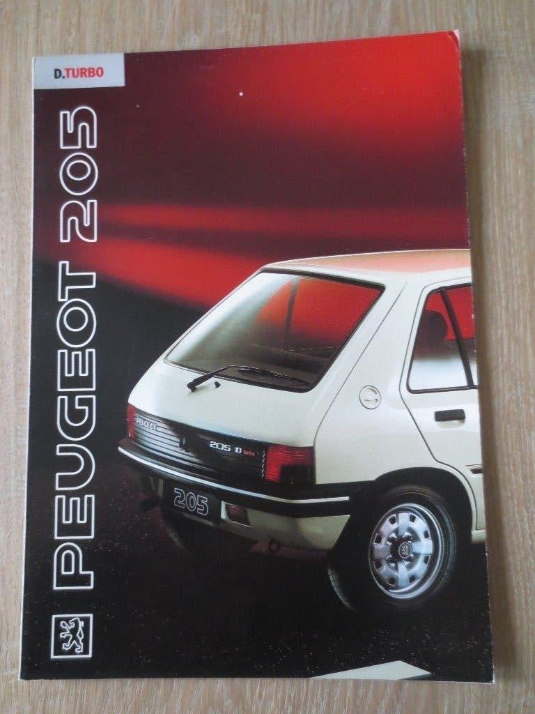 Autofolder : Peugeot 205 Turbo. Folder is nieuw uit 1991, Ophalen of Verzenden, Nieuw, Peugeot