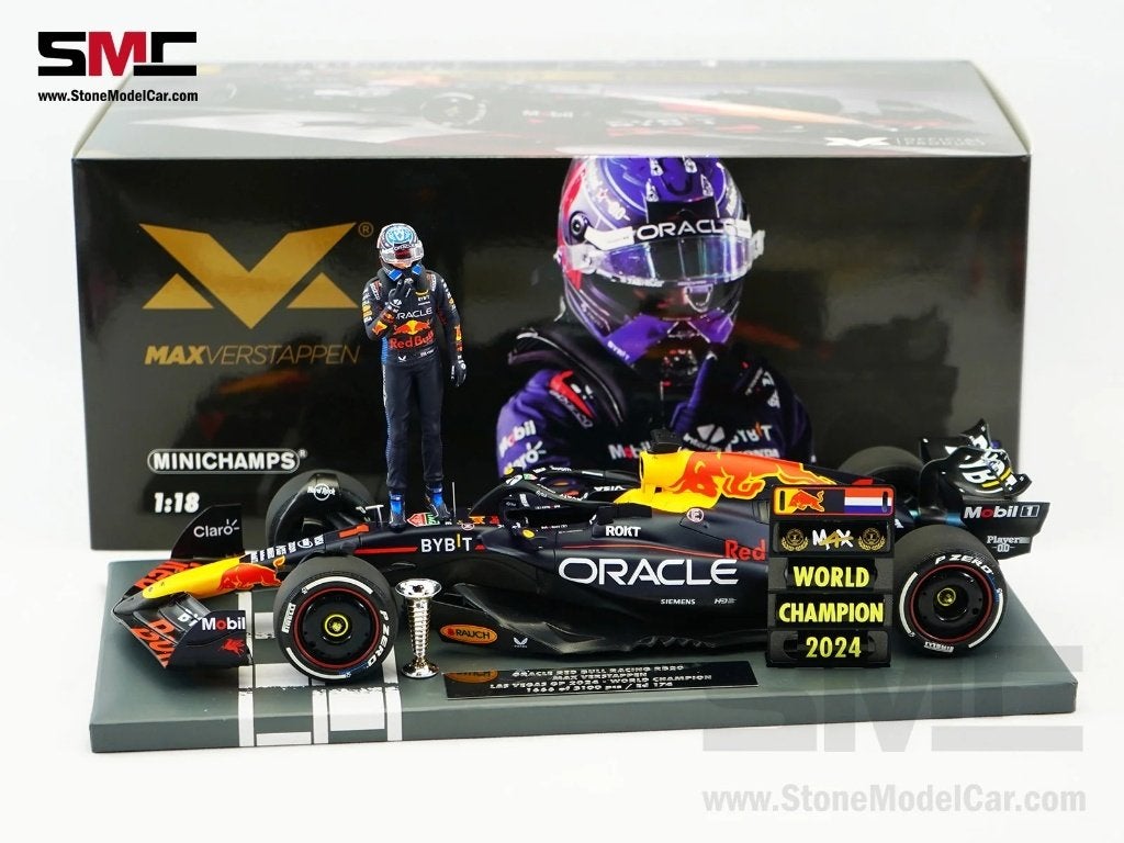 gevraagd MAX VERSTAPPEN 1:18 Wereld CHAMPION Las Vegas 2024, Verzenden, Nieuw, Formule 1