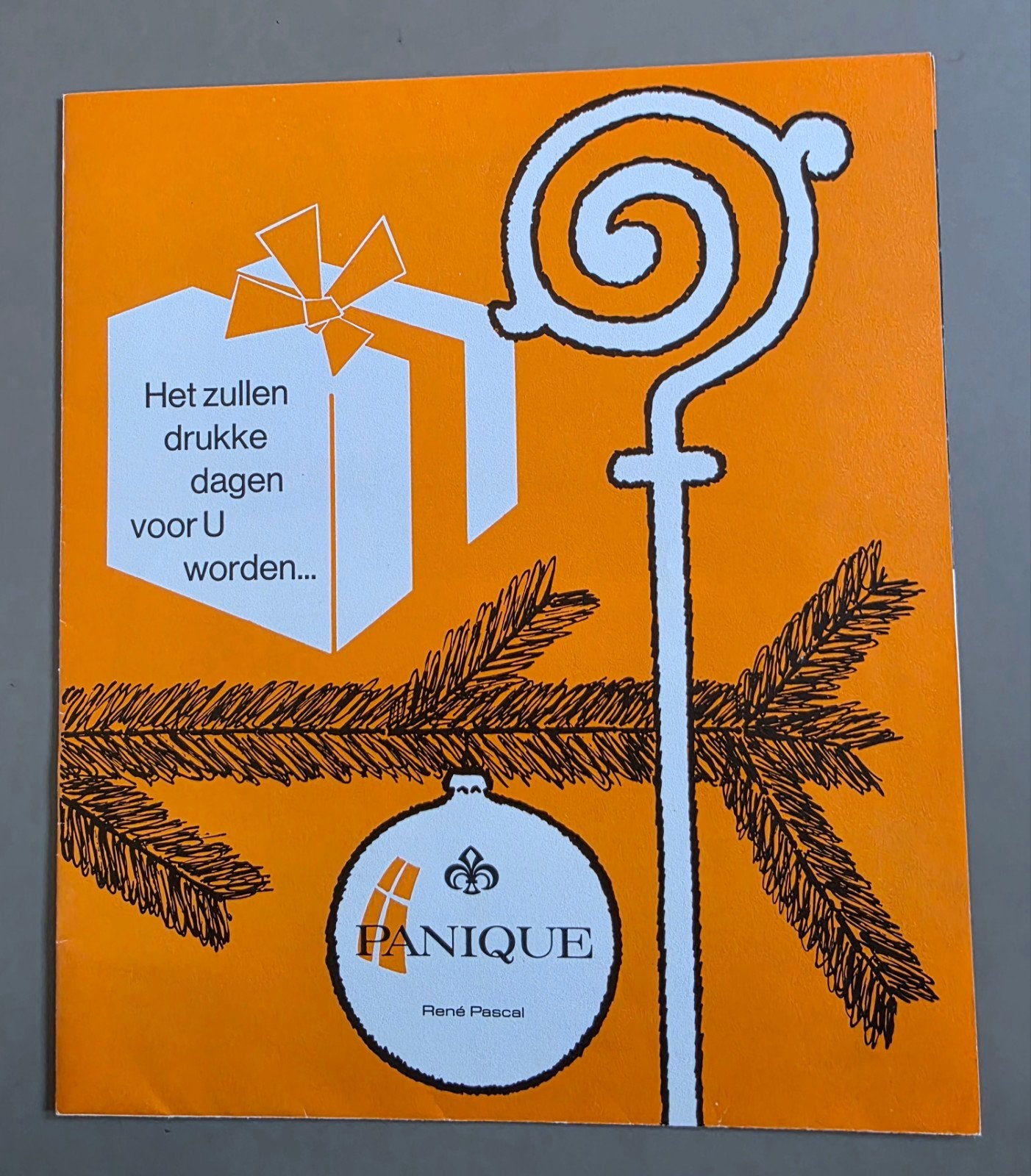 197) SINTERKLAAS RECLAME PANIQUE, Verzenden, Zo goed als nieuw, Overige typen