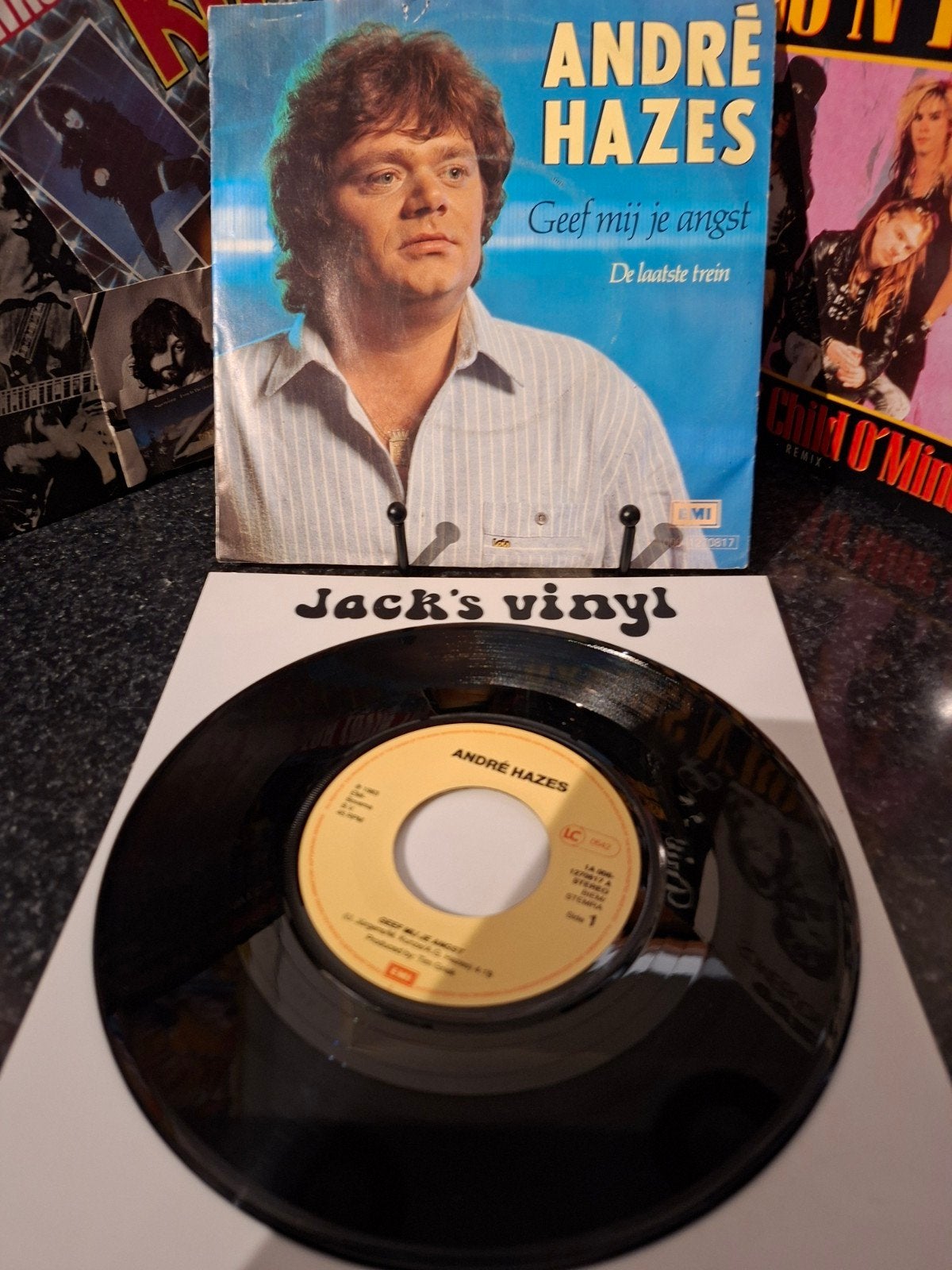 André Hazes - Geef mij je angst / 1983, Cd's en Dvd's, Gebruikt, 7 inch, Ophalen of Verzenden, Beschermende buitenhoes
