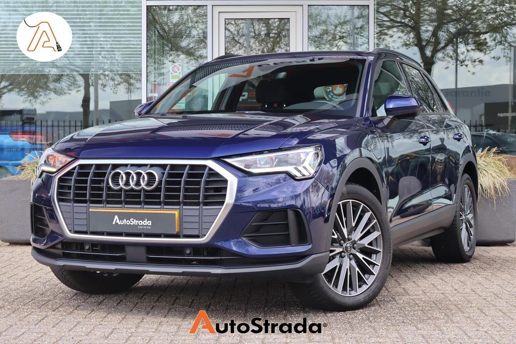 Audi Q3 45 Business Edition TFSI e 245pk | Cruise | Climate, Stof, Blauw, Hybride Elektrisch/Benzine, SUV of Terreinwagen