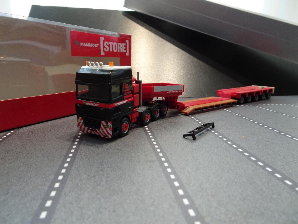 741 herpa daf ssc mammoet 100531 goldhofer 5-as 1:87 truck, Hobby en Vrije tijd, Modelauto's | 1:87, Ophalen of Verzenden, Zo goed als nieuw