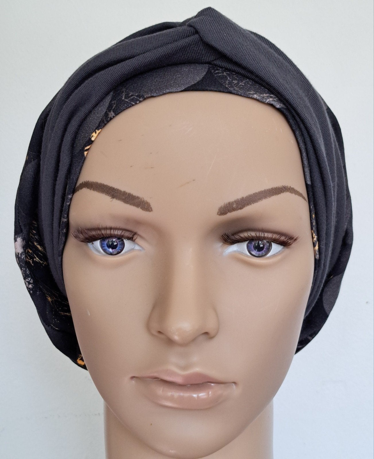 Chemo/haarverlies tricot muts met haarband no 37 A., Anna, Maat 42/44 (L), Nieuw, Ophalen of Verzenden
