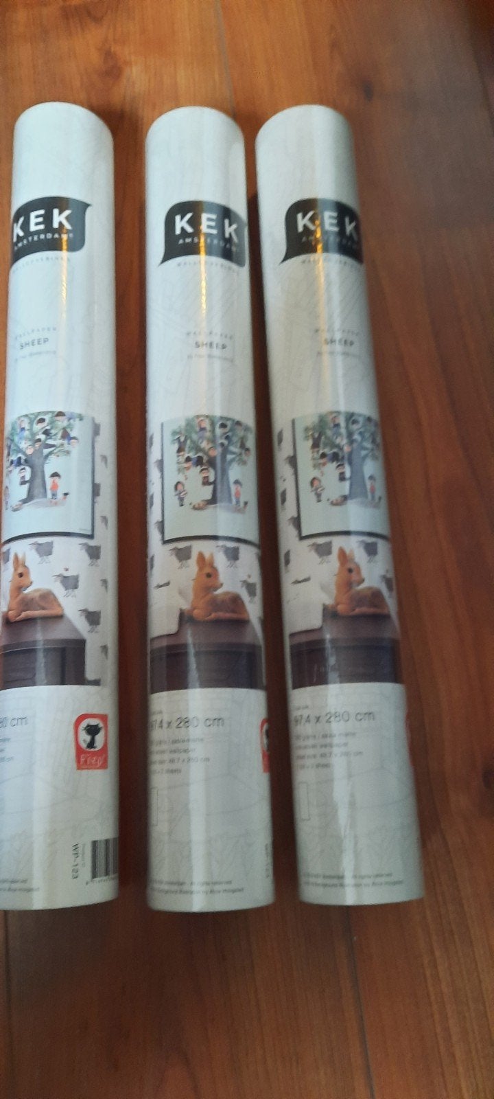 3 rollen Kek Amsterdam Fiep Westendorp Sheep behang, Ophalen of Verzenden