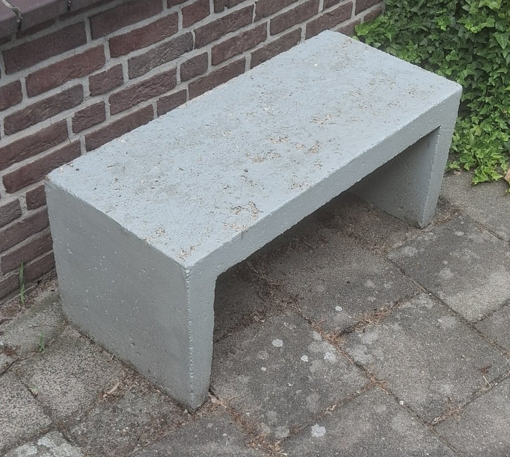 Betonnen tuinbankje, Ophalen, Gebruikt, Overige materialen