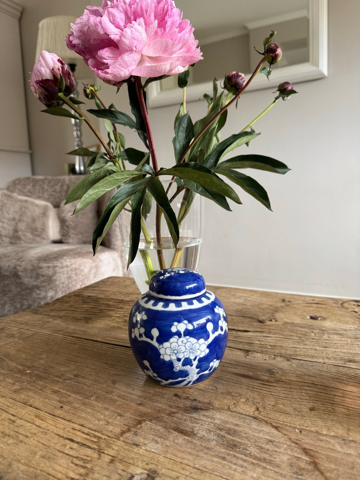 Chinees gemberpotje blauw wit porselein, Antiek en Kunst, Ophalen of Verzenden