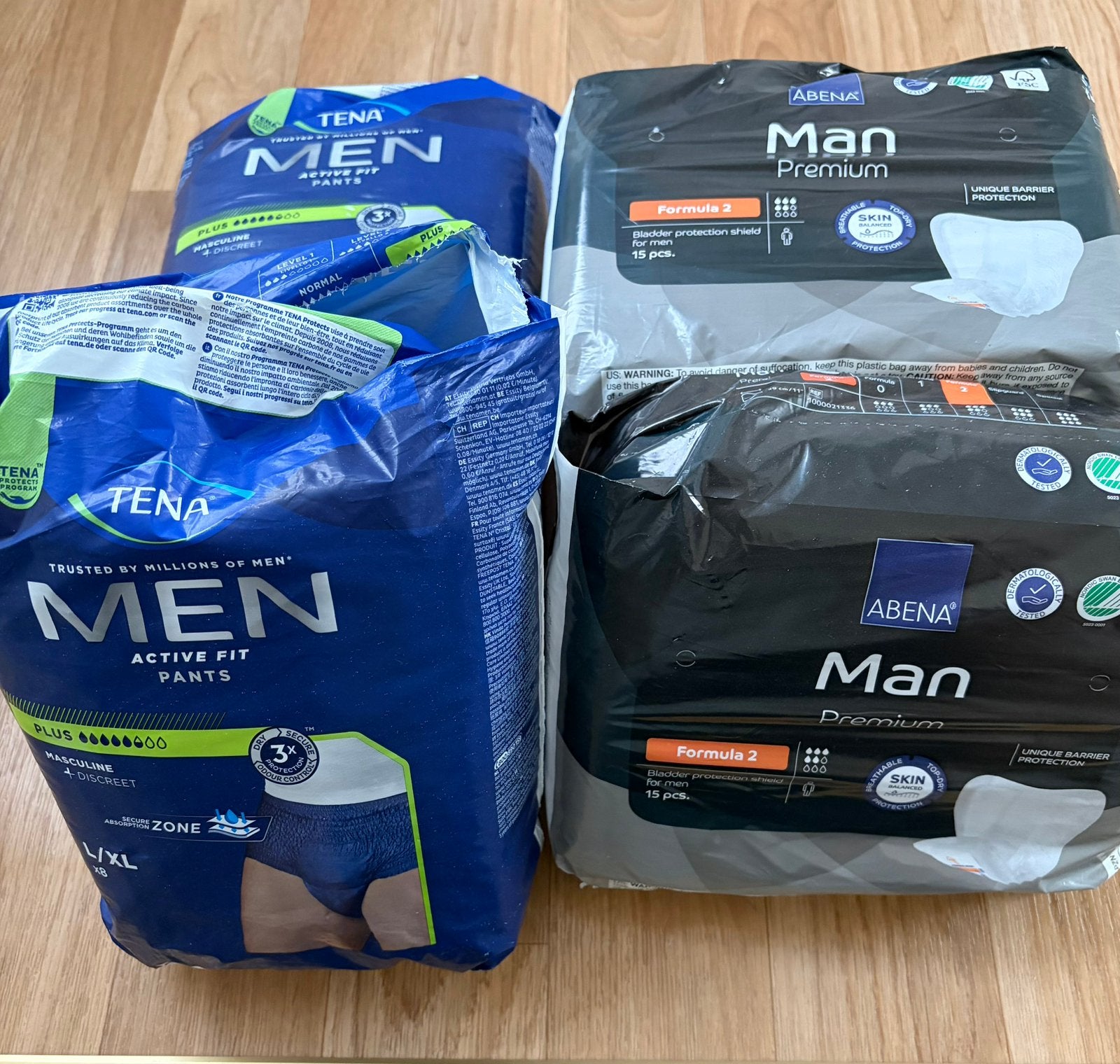 NIEUW Abena Man formula & Tena Men broekjes, Diversen, Verpleegmiddelen, Ophalen of Verzenden, Nieuw
