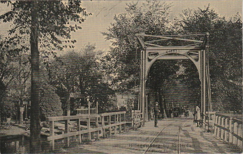 HILLEGERSBERG Plaats Tivoli Tramspoor Brug 1907, Verzenden, Voor 1920, Gelopen, Zuid-Holland