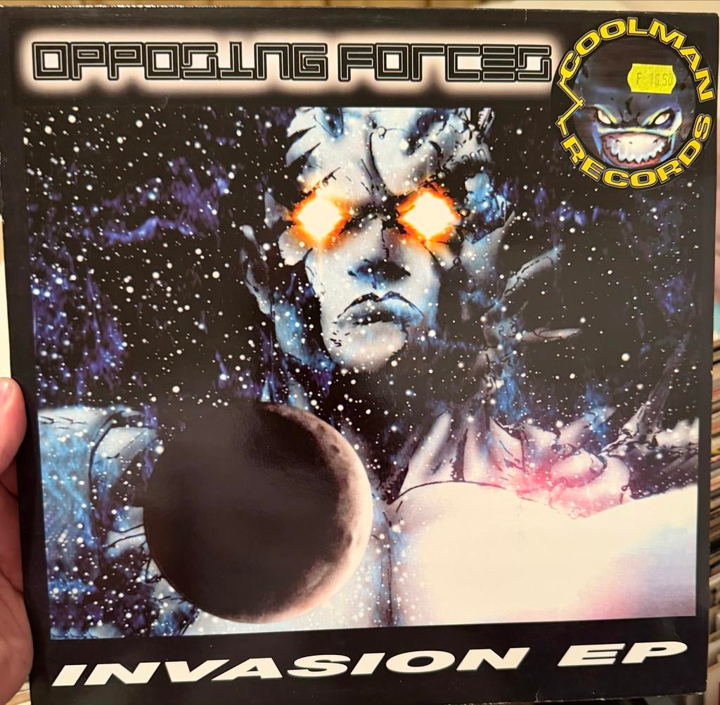 Gabber Vinyl: Opposing Forces - Invasion EP Dj Rob Tim B, Ophalen of Verzenden, Gebruikt, Techno of Trance