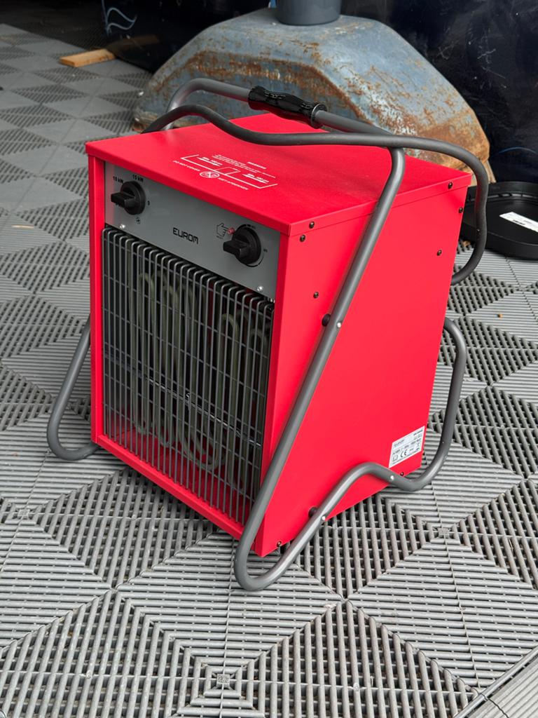 Eurom Werkplaatskachel 15kW, Doe-het-zelf en Verbouw, Verwarming en Radiatoren, Ophalen, 30 tot 80 cm, Minder dan 60 cm, 800 watt of meer