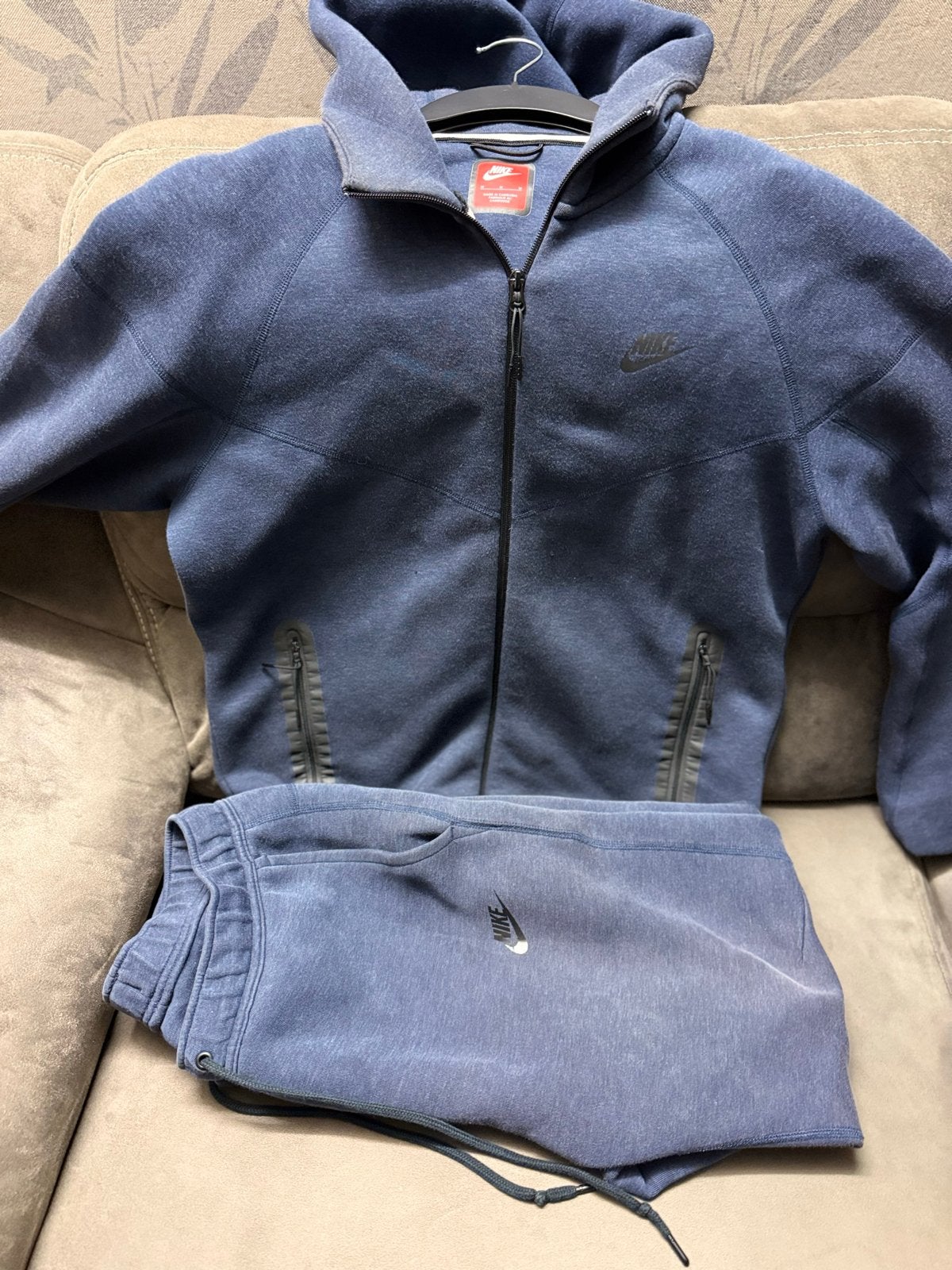 Nike Tech Fleece Trainingspak Maat M, Ophalen of Verzenden, Gedragen, Maat 48/50 (M), Blauw