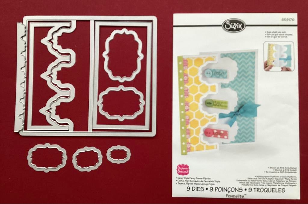 Sizzix Triple Fancy Frame, Ophalen of Verzenden, Zo goed als nieuw, Overige thema's, Pons of Mal